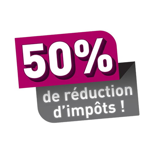 50% de réduction d'impôts